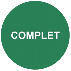 Autocollant pastille complet