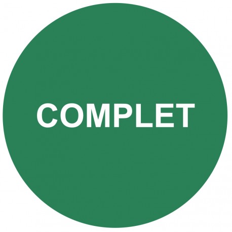 Autocollant pastille complet Autocollant pastille complet