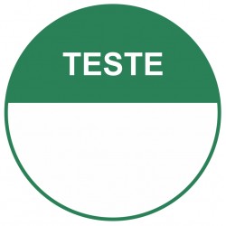 Autocollant pastille testé