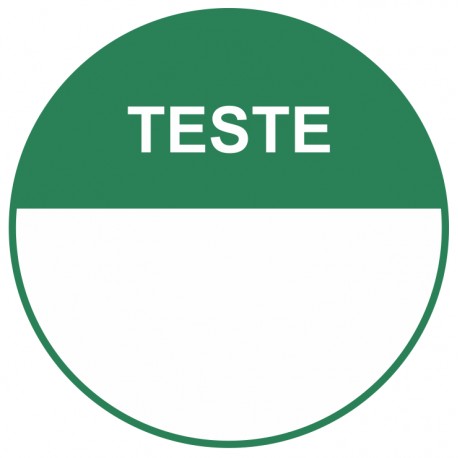 Autocollant pastille testé Autocollant pastille testé