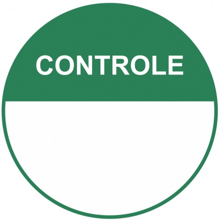 Autocollant pastille controlé