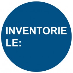 Etiquette pastille inventorié le