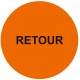 Etiquette pastille retour