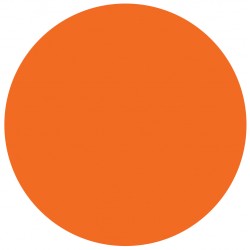 Etiquette pastille orange