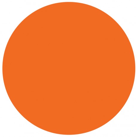 Etiquette pastille orange
