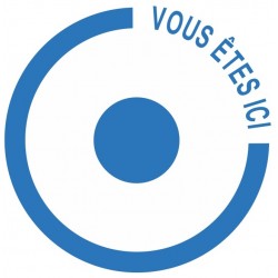 Autocollant vous êtes ici