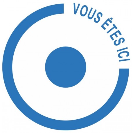 Autocollant vous êtes ici Autocollant vous êtes ici