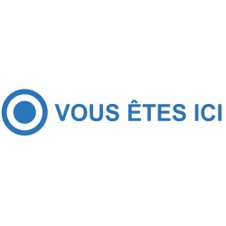 Autocollant vous êtes ici (doigt)