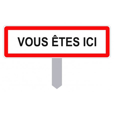 Adhésif vous êtes ici - pencarte Adhésif vous êtes ici - pencarte