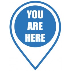 Autocollant you are here