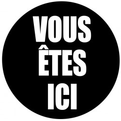 Adhésif vous êtes ici
