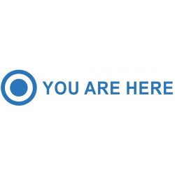 Sticker you are here