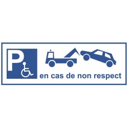 Panneau fourrière en cas de non respect