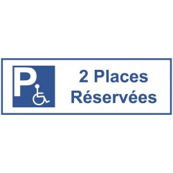 Panneau parking handicap réservées