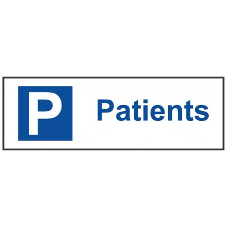 Panneau parking patients