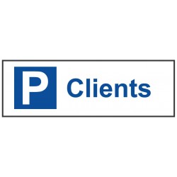 Panneau parking clients