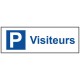Panneau parking visiteurs