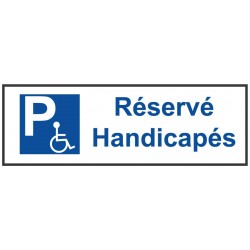 Panneau parking réservé handicapés