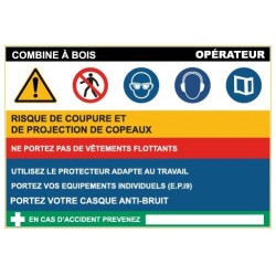 Fiche de sécurité : combine a bois
