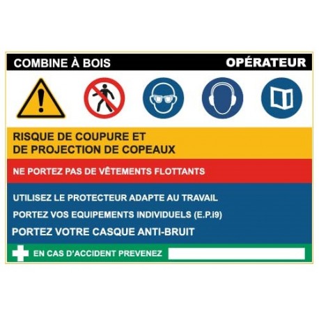 Fiche de sécurité : combine a bois