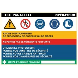 Fiche de sécurité : tour parallele