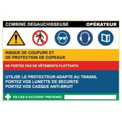 Fiche de sécurité : combine degauchisseuse