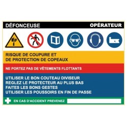 Fiche de sécurité : defonceuse