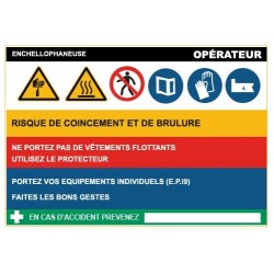 Fiche de sécurité : enchellophaneuse