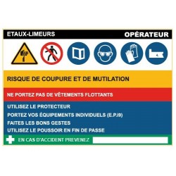 Fiche de sécurité : etaux limeurs