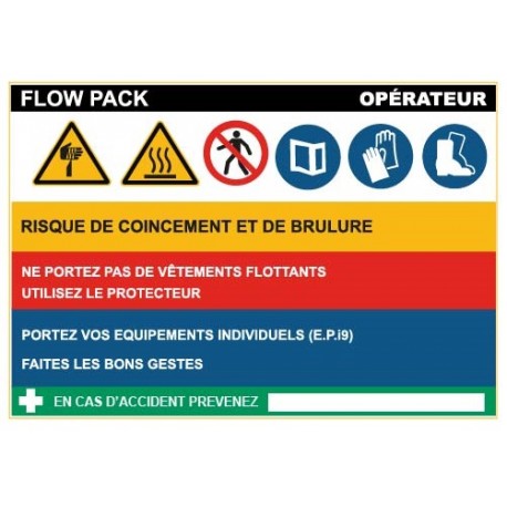 Fiche de sécurité : flow pack