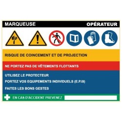 Fiche de sécurité : marqueuse