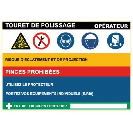 Fiche de sécurité : touret polissage
