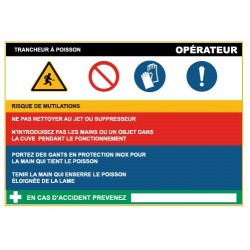 Fiche de sécurité : trancheur poisson