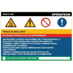 Fiche de sécurité : four gaz