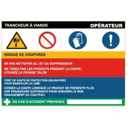 Fiche de sécurité : trancheur viande