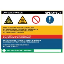 Fiche de sécurité : cuiseur vapeur