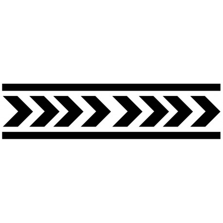 Autocollant bande adhésif vitres (fleches couleur)