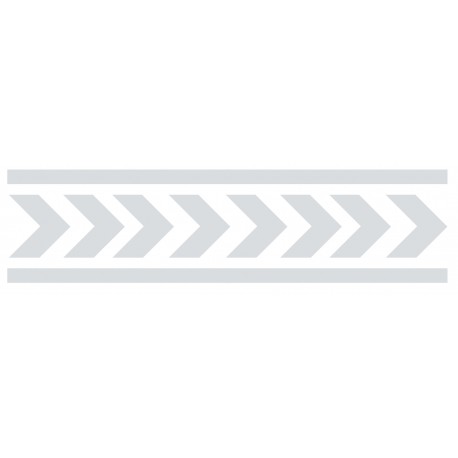 Bande dépoli signalisation pour vitres (fleches trait)