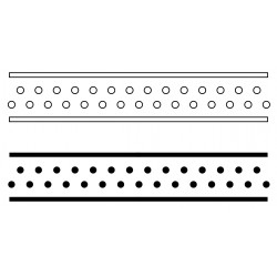 Bande pour vitres PMR (bande pois noir ou blanc)