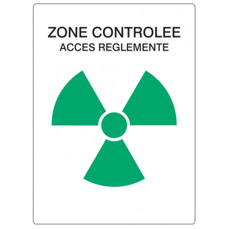 Panneau zone verte controlée - accès réglementé