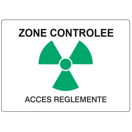 Autocollant zone verte controlée - accès réglementé