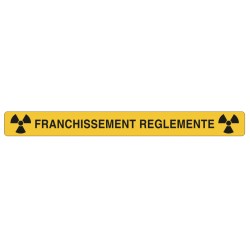 Adhésif sol Franchissement réglementé vert