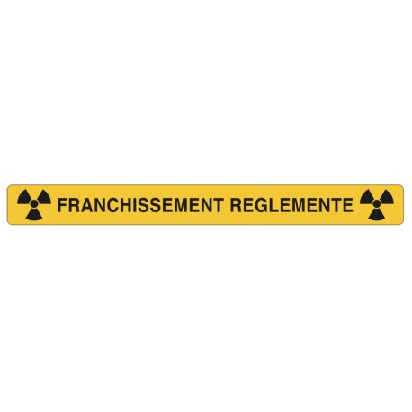 Adhésif sol Franchissement réglementé vert