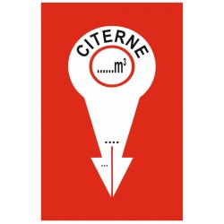 Panneau point d'eau Citerne