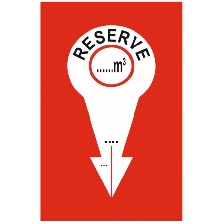 Panneau point d'eau Réserve