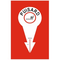 Panneau point d'eau Puisard