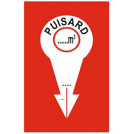 Panneau point d'eau Puisard