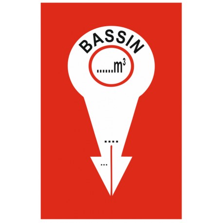 Panneau point d'eau bassin