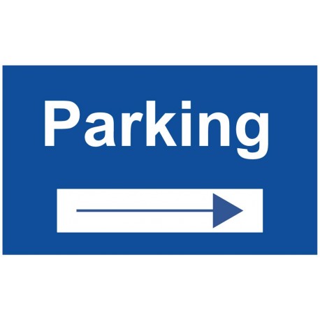 Panneau parking flèche droite