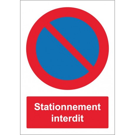 Panneau stationnement interdit picto